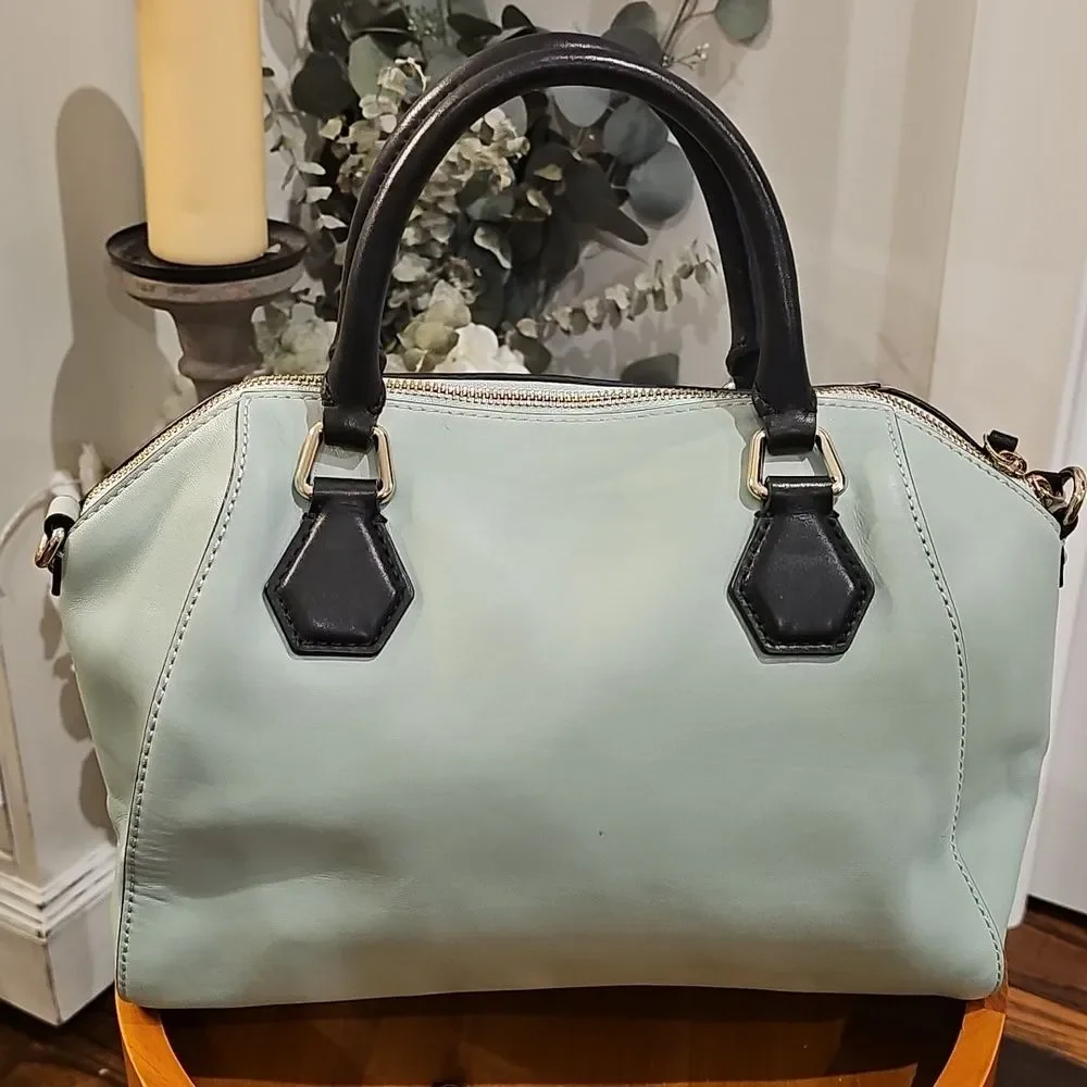 KATE SPADE Catherine Street Pippa Dusty‎ Mint Satchel Coastal Purse Preppy Chic
